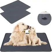 iDopick 2 Pack Washable Pee Pads for Dogs 70x50cm Reusable Waterproof Potty Training Mats Non-Slip for Puppy Playpen, Whelping Box, Kennel,Indoor Potty Training,Whelping, Incontinence, Travel