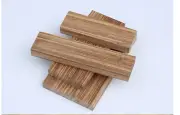 Handle Timber Wood Block Rare Craft Hobby Exotic Unique Tool Knife Zebra Lumber