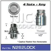 NICE PRODUCTS Lock Nuts (set of 4) N262LOCK N262LOCK