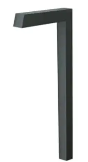 Pro-Trade PT-PTH2-BK-NL Path Light Aluminum Housing Black (No LED Bulb Included)