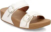 [FitFlop] womens M28 Sola Slides - Iridescent Leather Gold Size: