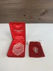 1989 WATERFORD Crystal 12 Days Christmas 6 GEESE A LAYING Annual Ornament IN BOX