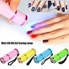 Mini LED UV Gel Curing Lamp Light Portable Dryer Fast Cure Nail Flashlight Torch