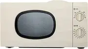 Nostalgia Classic Retro 1050-Watt Countertop Microwave Oven, Easy Clean Interior, Mechanical Microwave Oven Uniform Temperature Control Little Surprise