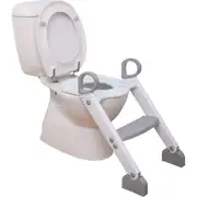 Dreambaby Step-Up Toilet Topper Stool Seat Adjustable GRY/WHT Kids/Toddler 18m+