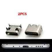 2PCs Micro USB 6-Pin 3.1 Female Socket 180° Type-C Charging Port Adapter Repair