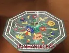 2' Green Marble Side Coffee Center Corner Cocktail Table Top Inlay Home Decor