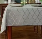 Jacquard Tablecloth Damask Fabric Table Cloth Water Resistant & Wrinkle Free ...