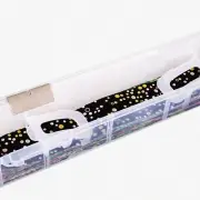 LucentQuilt Fabric Strip Organizer - Clear Plastic Storage Case for Quilting & S