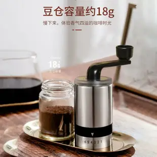 咖啡機 不銹鋼手動咖啡豆研磨機家用手搖現磨豆機小巧便攜迷你水洗