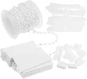 1 Sets Roller Blinds Shade Replacement Parts Repair Kit Vertical Blinds Beaded Chain Cord Chain Connectors Bottom Plate for Blind Bottom Weights Accessories