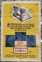 MOVIE POSTER: 1969 Topaz - Alfred Hitchcock - 27x41 inches