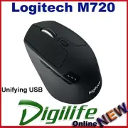 Logitech M720 Triathlon Multi-device Wireless 8 Buttons PC Mac Android Mouse