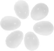 TOGEVAL 30pcs Plastic Fake Pigeon Eggs for Breeding and Hatching Support Durable Simulation Eggs Realistic Appearance for Nesting