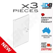 3 x Genuine LEGO® - Clear Door, 1 x 4 x 6 with Stud Handle [60616 35290 35291]