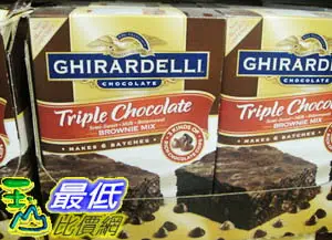 [COSCO代購4] D847909 Ghirardelli Triple 巧克力布朗尼預拌粉 3.4 公斤