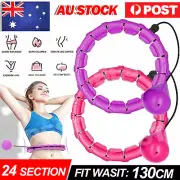 24 Knots Smart Hula Hoop Fitness Detachable Hoops Weight AU Stock Hoola Hoops