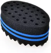Wave Barber Hair Brush Sponge Twist Curl Coil Magic Tool For Dreads Afro Locs Blue