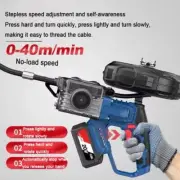 Electric Threading Machine Plumbers Special Automatic Cable Lead Machine