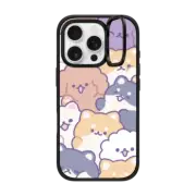 iPhone 16 Pro Impact Ring Stand Case MagSafe Compatible Dogs! by Milkkoyo
