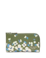 kate spade new york Devin Painterly Bouquet Embossed Leather Small Slim Bifold Wallet