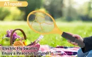 Electric Fly Swatter Killer Mosquito Racket Bug Wasp Catcher Battery._