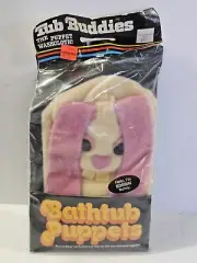 Vintage 1982 Tub Buddies Bobbin' Bunny Puppet Baby Einstein Sealed SUPER RARE