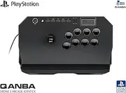 Qanba Drone 2 Arcade Joystick - PlayStation 5 / PlayStation 4 / PC - 8x30mm Buttons - Touchpad & Headphone Jack - Black