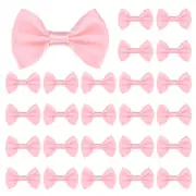 120-Pack Mini Craft Ribbon Bow 1.5x1 Inch for Craft DIY[Nude Pink]