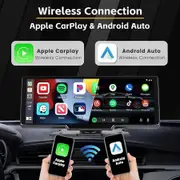 Large 10.26-inch Carplay Screen with crystal-clear recording 4K front camera, 1080P rear camera for enhanced visibility and safety, 64GB ample Storage TF card