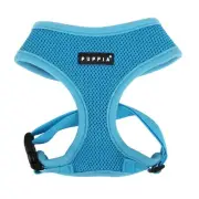Puppia Soft Polyester Adjustable Dog Harness Sky Blue Small