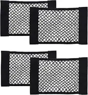 Tuxiaobu 4 Pack Mesh Organizers Net, Universal Mesh Cargo Net, Car Storage Net, Wall Sticker Organizer Pouch Bag Storage Mesh Net for Car Trunk Storage Add On Organizers for Car Truck