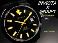 在飛比找Yahoo!奇摩拍賣優惠-全球限量3000只/INVICTA/SNOOPY自動腕時男錶