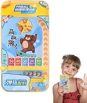 Pinball Game - Ejector Toy for Kid - Handheld Pinball for Kids Handheld Pinball, Pocket Pinball Toy Kid, Double Sided