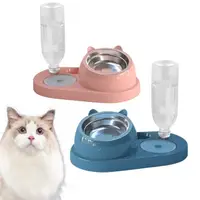 在飛比找momo購物網優惠-【SUNORO】寵物不鏽鋼碗 自動續水餵食器餵水器(貓咪狗狗