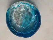 Vintage Murano Blue Opalescent Ashtray Bowl - One-of-a-Kind