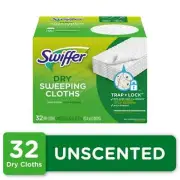 Swiffer Sweeper Dry Sweeping Pad Floor Cleaner Refills for Dust Mop 32 Ct