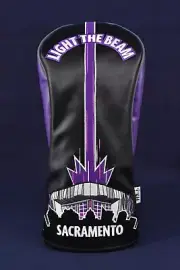 SACRAMENTO KINGS LIGHT THE BEAM Driver Head Cover by PRG Golf New