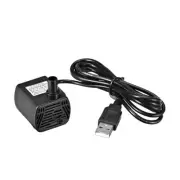 53 GPH (200L/H, 3W, 3.5-9V) Submersible Water Pump USB Plug for Pond Fish Tank