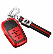 3 Buttons Soft TPU Flip Full Cover Smart Remote Keyless Key Case For Toyota