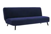 Stretch Sofa Bed Cover Solid Color Folding Sofa Slipcover for Office Home Decor-Blue