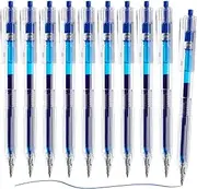 M&G Gel Pens 10 Pcs, 0.5mm Blue Ink Retractable Gel Pen Fine Point Smooth Writing, Gel Ink Pen with Quick Drying Ink for Journaling and Note Taking, Minimalist Gel Pens for Office School Home Gift