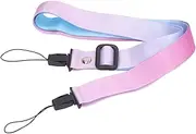 1.2m Camera Shoulder Strap Comfortable Camera Sling Strap for Polaroid Cameras, Bags, Adjustable Stylish Printed Camera Belt for Instant Mini 12 11 8 (Gradient)