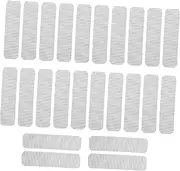HOMSFOU Window Mesh Screen Repair Kit 25pcs Self-Adhesive Screen Patch Custom Size Black Stainless Steel Mesh Stopper
