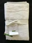 POTTERY BARN BELGIAN FLAX LINEN SET OF 2 STANDARD PILLOWCASES WHITE NEW WITH TAG