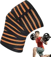 Knee Straps for Weightlifting - Weight Lifting Knee Sleeves | Work out Knee Support, Knee Straps, Knee Compression Sleeve, Gym Knee Brace for Weightlifting