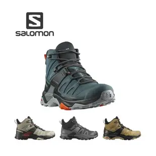 SALOMON 男 X ULTRA 4 Goretex 中筒防水登山鞋