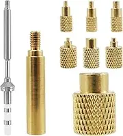Heat Set Inserts Tip TS100 Brass Heat Set Inserts Tool Soldering Tips Set Heat Set Insert Tip Tool Vertical Heat Pressing Machine Heat Set Threaded Inserts Solder Tip M2/M2.5/M3/M4/M5/M6/M8