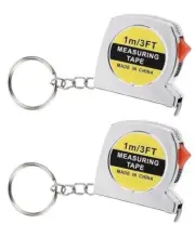 ✅2-Pack Mini Measuring Tape Keychains Small RetractableTape Measures 3-feet-NEW