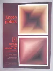 Jurgen Peters Prints PRINT AD - 1975 ~~ Diagonal, Pyramidal